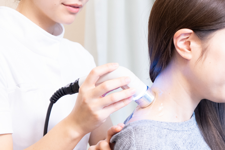 肩凝りにも有効な超音波